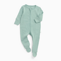 Ribbed Clever Zip Sleepsuit - Mint